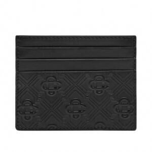 NEW CASABLANCA women's embossed card holder in black
